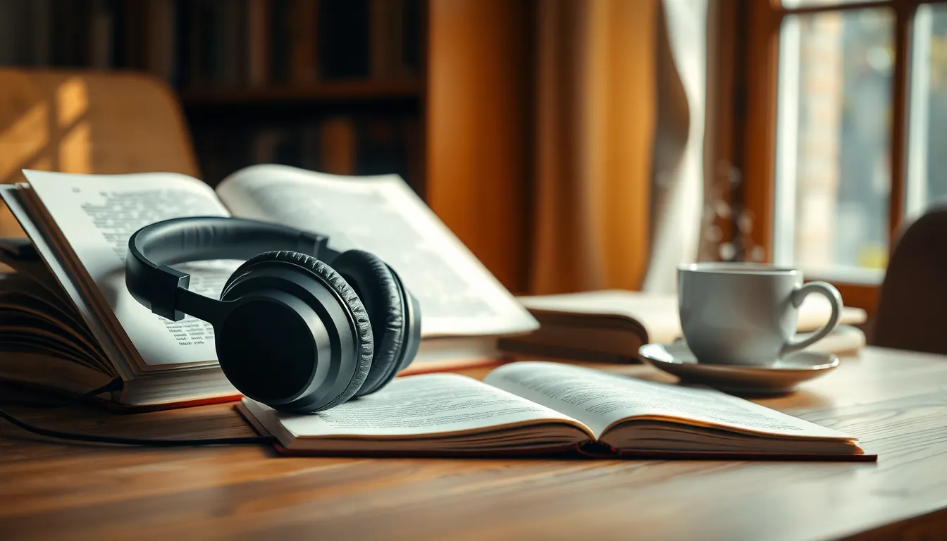 헤드폰을 착용하고 집중하는 사람의 모습