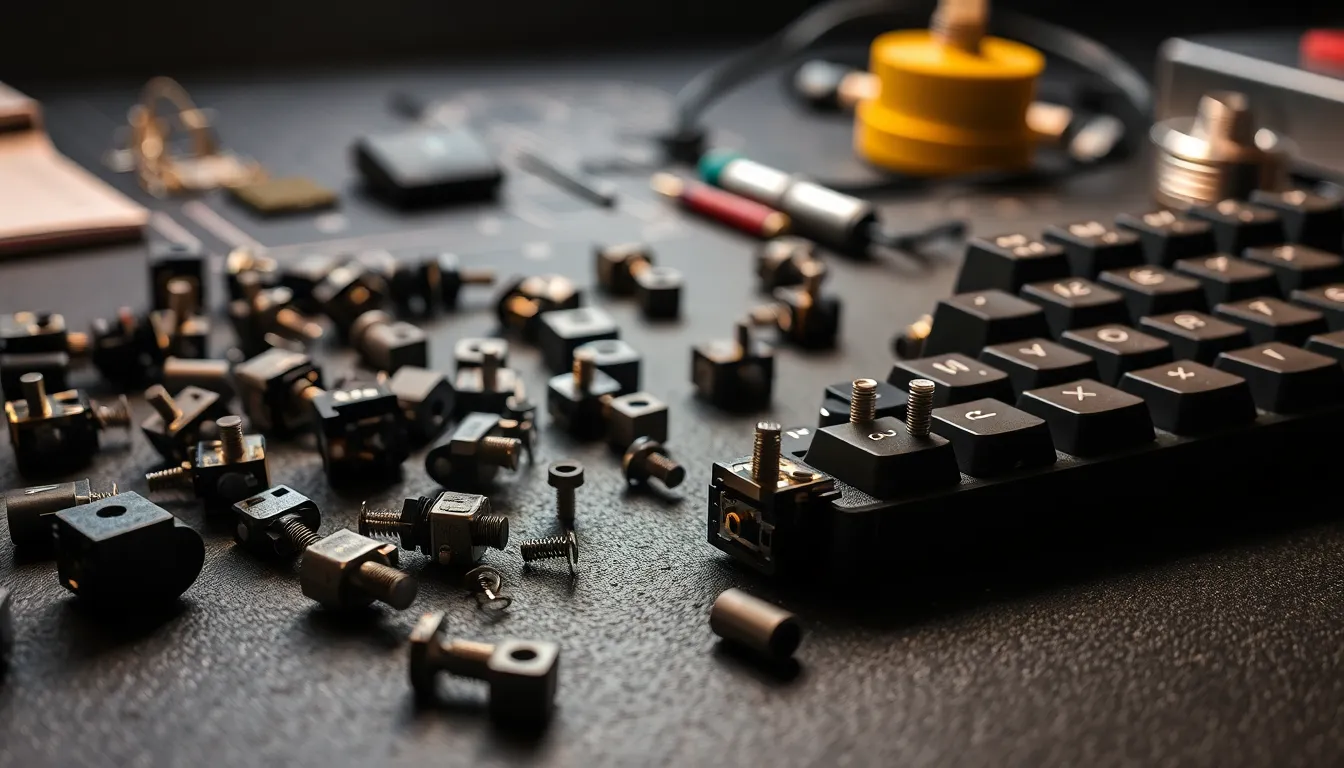 다양한 기계식 키보드 스위치 종류와 색상