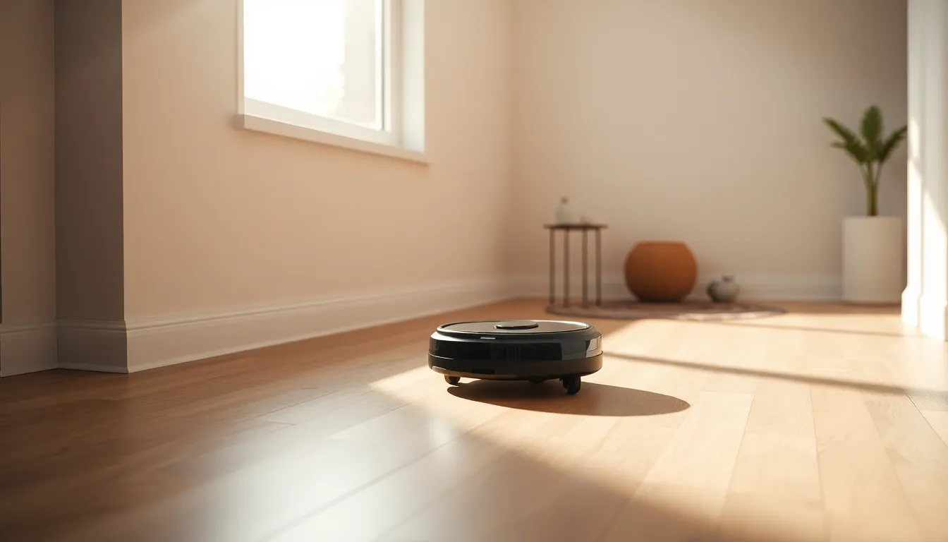 로봇청소기 작동 모습
