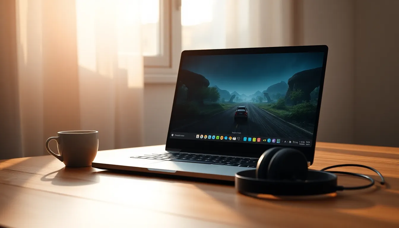 다양한 게이밍 노트북이 전시된 매장 모습