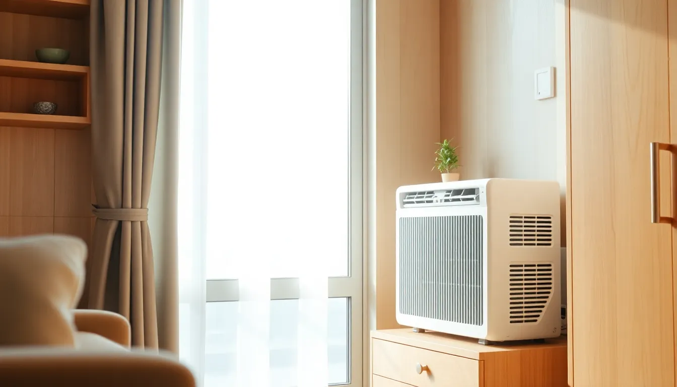 10평 원룸에 적합한 에어컨 설치 예시 이미지