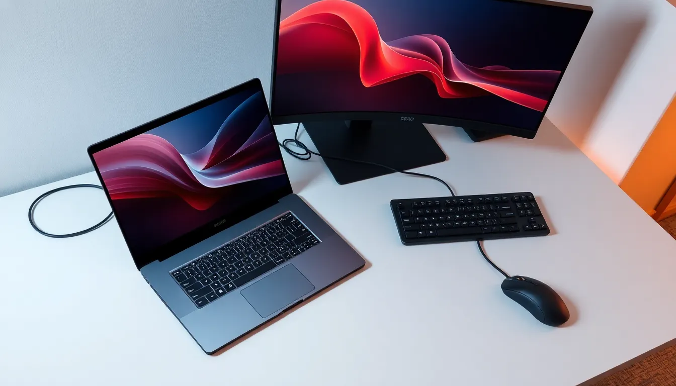 최신 고성능 게이밍 노트북의 내부 모습