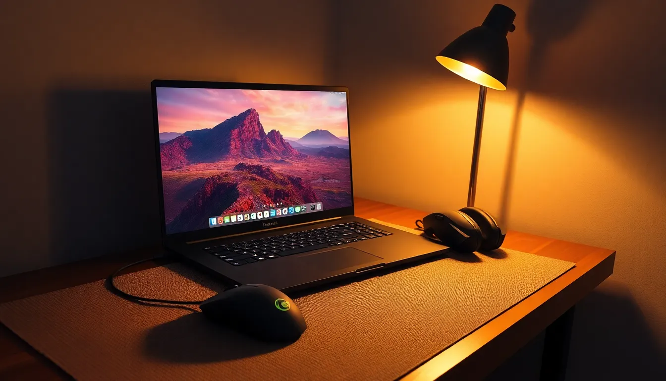 2026년 최신 게이밍 노트북의 그래픽 성능을 보여주는 이미지