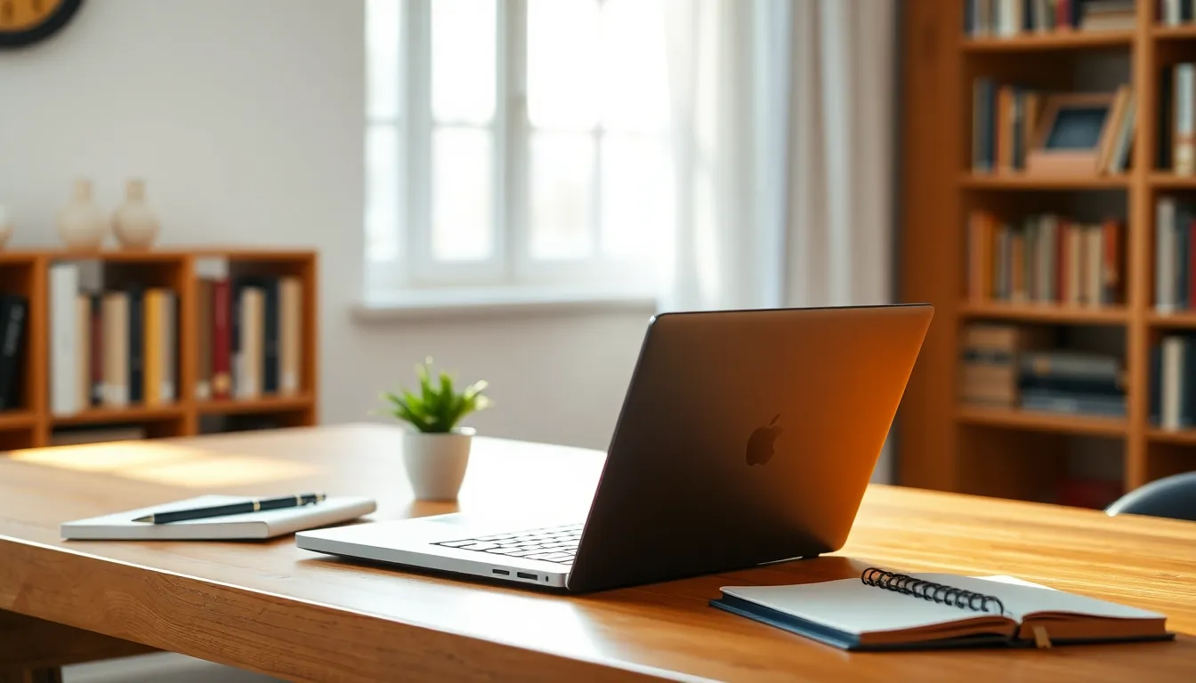 미래형 노트북 디자인과 사용자