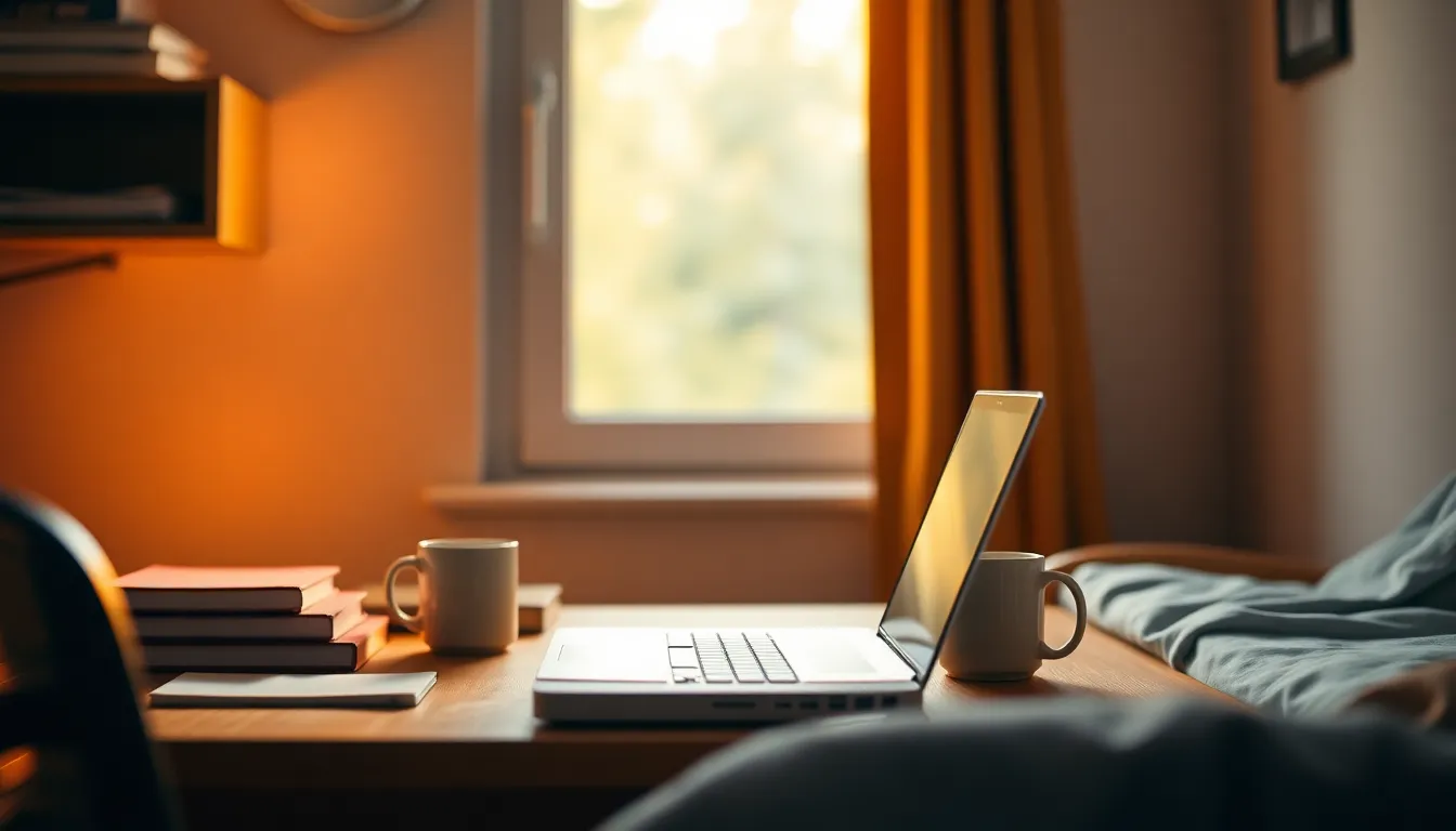 대학생 노트북 활용 모습