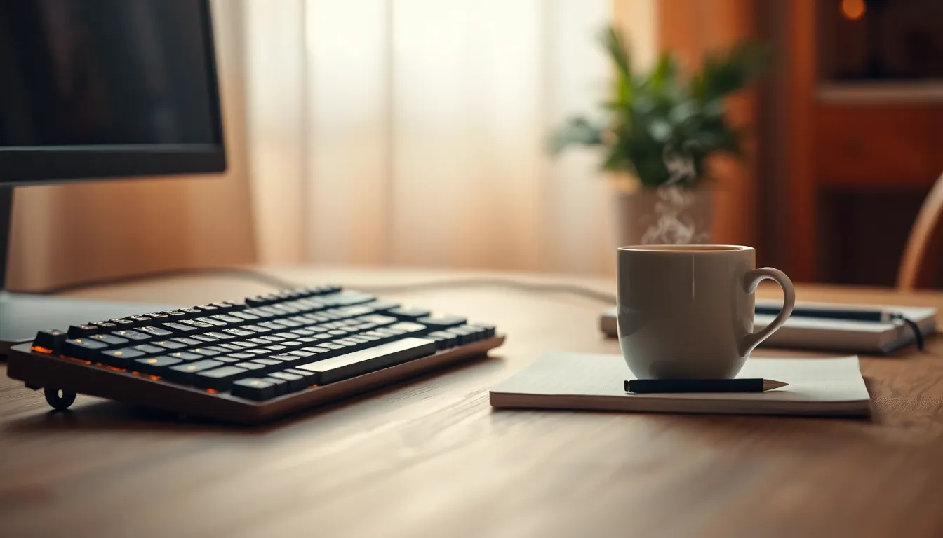 기계식 키보드와 다양한 키캡